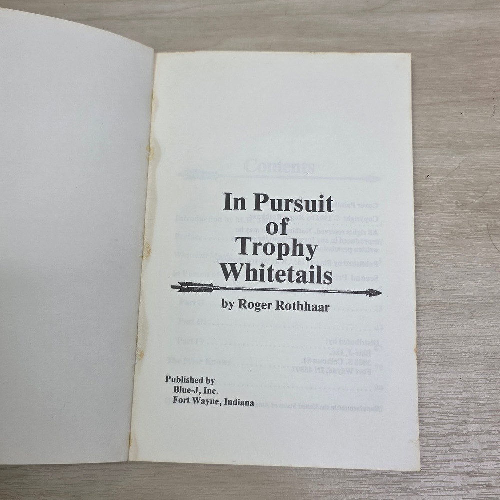 In Pursuit of Trophy Whitetails by Roger Rothhaar Paperback Hunting Book - Picture 6 of 10